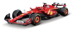 Bburago - ZESTAW MODELI WYŚCIGOWYCH, Formuła Ferrari SF24 (2024), #16 Charles Leclerc, 1:24