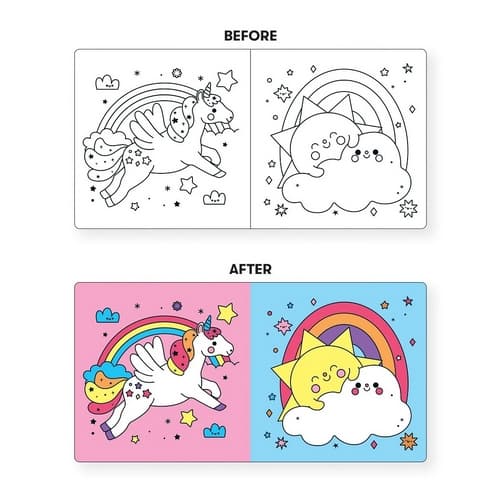 Mudpuppy Unicorn Carte de baie