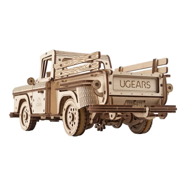 Ugears 3D Puzzle mecanic din lemn American Truck (Pick-up)