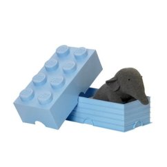 LEGO úložný box 8 - světle modrá