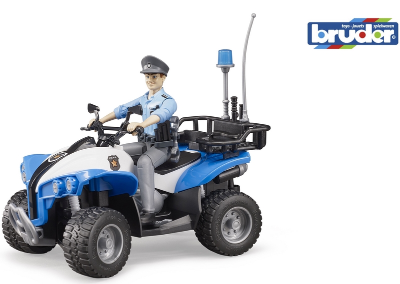 BWORLD 63010 Quad de police avec figurine de policier