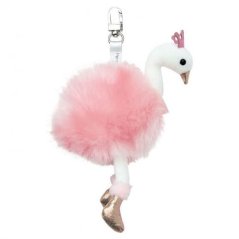 Doudou Histoire d'Ours Plush Keyring Pink Swan 12 cm