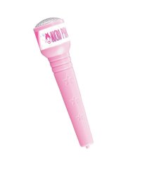 Microfon karaoke roz care funcționează cu baterii