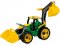 Lena 2080 Tracteur avec godet et pelle, jaune et vert