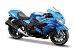 Maisto Kawasaki Ninja® ZX™-14R motorkerékpár, kék, 1:18