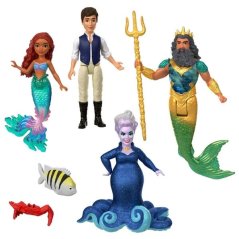 Mattel Sada 6 ks LITTLE DOLLS: MALÁ MORSKÁ VÍLA S KAMARÁTMI