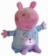 Peppa Pig 2v1 plyšové sánky na hranie + svetlo, modré, 25 cm