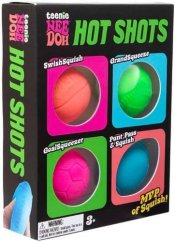 Schylling NeeDoh Barevné mačkací míčky Hot Shots 4 ks