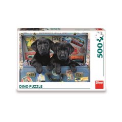 Dino Puppies v kufri 500 puzzle