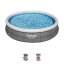 Nafukovací bazén Bestway Fast Set sivý s kartušovou filtráciou 366 x 76 cm