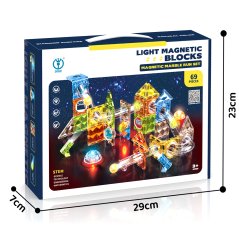 Magnetická stavebnice Město 69 ks