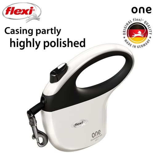 Flexi Vodítko One S pásek 5m bílo-černé