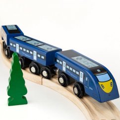 Bigjigs Rail High Speed 1 azul