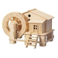 Drewniane puzzle 3D Woodcraft Młyn wodny