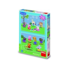 Puzzle 2in1 Peppa Malac/Peppa Malac és barátai 2x48 darabos dobozban