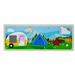 Bigjigs Toys Puzzle sensoriale in campeggio nella natura