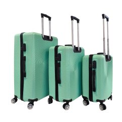 Bavy Cestovní kufr skořepinový Circle Light green - set 3 ks