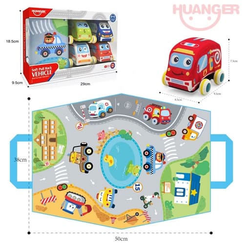 Natahovací měkká auta s podložkou