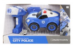 Skrutkovač policajné auto s diaľkovým ovládaním