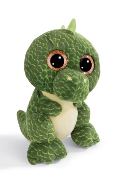 NICI Glubschis pluș Dino Tyrannosaurus Rex Xert 15cm, VERDE