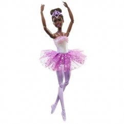 Barbie svietiaca magická baletka s fialovou sukňou