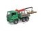 Bruder 2769 Nákladní auto MAN TGA Timber s nakládacím ramenem a 3 kmeny