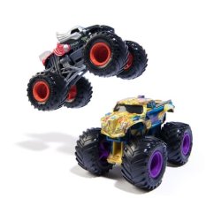 MONSTER JAM - sběratelský kovový model auta Monster Truck, Marvel, set 2 modelů, assort, 1:64