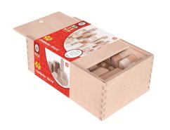 Bigjigs Baby cupluri din lemn - Natur set 100 bucăți