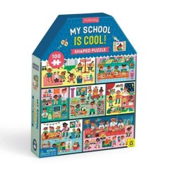 Mudpuppy Moja škola - puzzle v tvare domčeka 100 dielikov