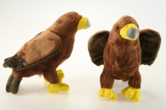 Aigle en peluche- brun