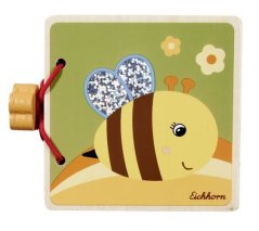 Carte ilustrată din lemn 8 x 8 cm