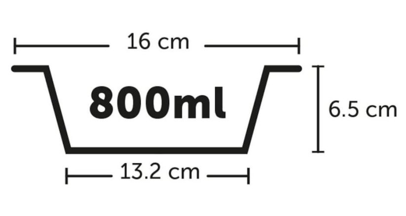 Flamingo Cestovní miska LILO černo šedá 800ml