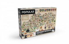 Puzzle - Harta Slovaciei, 160 de piese