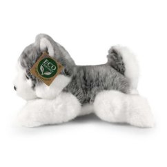 Rappa Pluszowy leżący pies Husky 20 cm ECO-FRIENDLY