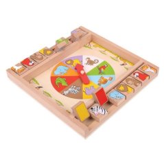 Bigjigs Toys Állatos rulett