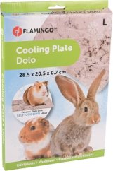 Flamingo placă răcoritoare din ceramică pentru rozătoare, L, 28 x 20 x 0,7 cm
