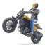 Bruder 63053 BWORLD Motorka Ducati Scrambler s jezdcem