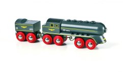 Brio 33697 Train gris rapide avec wagon