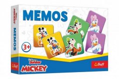 Pexeso papierová stolová hra Mickey Mouse 30 kusov v krabici 21x14x4cm