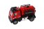 Autó tűzoltók tartálykocsival műanyag 12cm behúzható dobozban 17x12x8cm