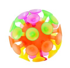 Boule à succion 10cm avec lumière