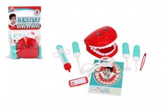 Teddies orvos/fogorvos készlet fogorvos műanyag 9 db