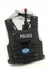 Set pistol și cască de poliție cu accesorii 38cm