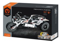 Stavebnice iM.MASTER motorka plast 198 dílků na zpětné natažení v krabici