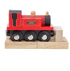 Bigjigs Rail Train en bois Terrier rouge