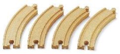 Brio 33342 Courbes longues, 170 mm, 4 pièces