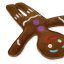 PafDog Pan Perníček Hračka pro psy z kůže a juty 25,5cm