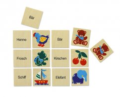 Joc de memorie cu imagini cu text în limba germană