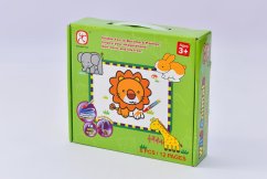 Puzzle do kolorowania zwierzęta