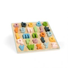 Bigjigs Toys Puzzle de madera con letras minúsculas - abc